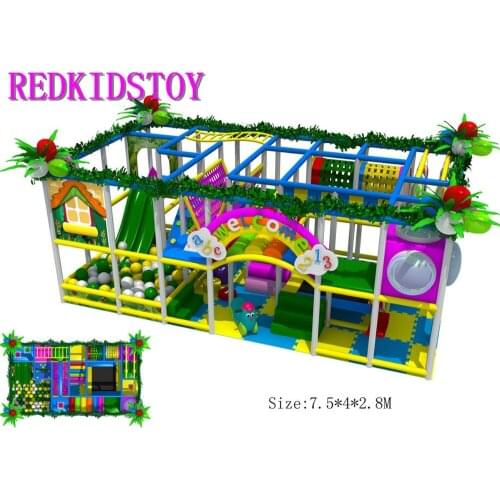 Premium Quality Free Design Shipped to Chile Colorful Indoor Playground 7X4.5M