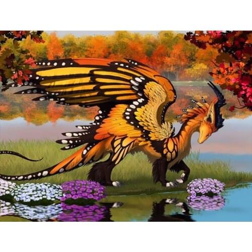 Animal Painting By Numbers Coloring On Canvas For Adult Paint DIY With Frame Drawing Picture By Number Decoration Wall art