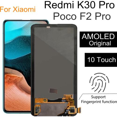 6.67" Super AMOLED For Xiaomi Redmi k30 PRO LCD Display Touch Screen Assembly Replacement Accessories For Redmi K30PRO LCD