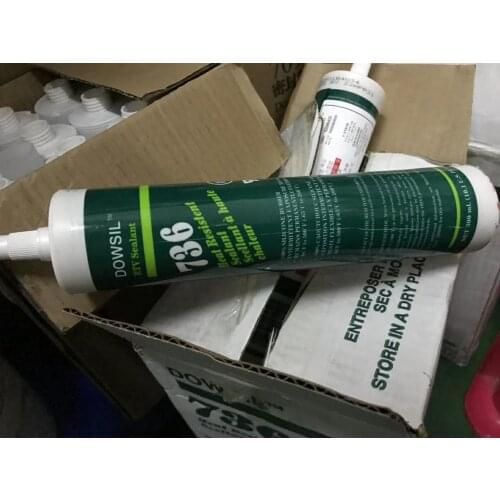1pcs Dow Corning 736 Red High Temperature Resistant Sealing Silicone Household Appliance Sealant Oven Oven Glue 300ml