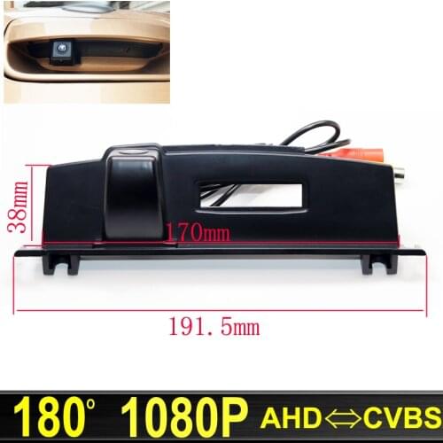 180 Degree AHD 1920x1080P Night Vision Car Rear View Reverse Parking Trunk Handle Camera For NISSAN TIIDA 2008