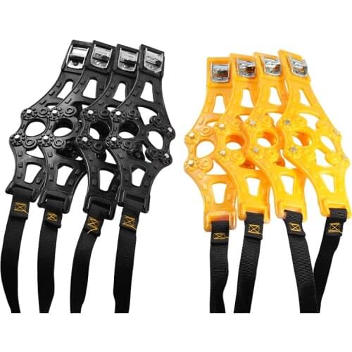 4pcs/set 8pcs/set Car Tyre Winter Roadway Safety Tire Snow Adjustable Anti-skid Safety TPU Chains Double Snap Skid Wheel Parts