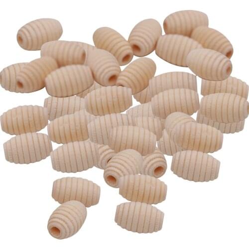 50 Pieces Creative Honeycomb Shape Unpainted Wood Loose Beads DIY Jewelry Making Craft Handmade