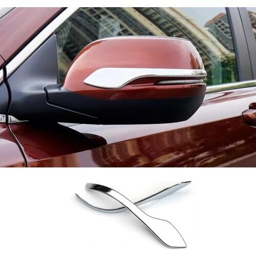 ABS Chrome For Honda CRV CR-V 2017 2018 Accessories Car Styling Exterior Side Mirrors Rearview Strip Decoration Cover Trim 2pcs