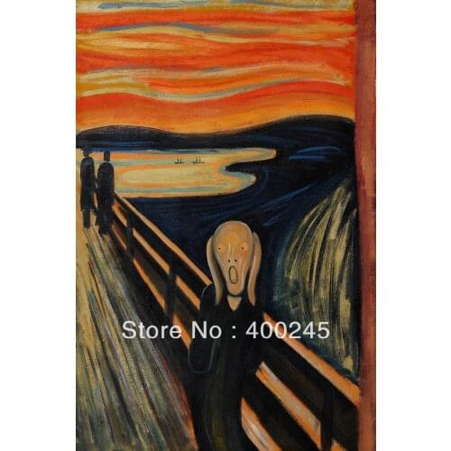 Abstract painting canvas art The Scream Edvard Munch famous artwork 100%hand painted High quality room decor