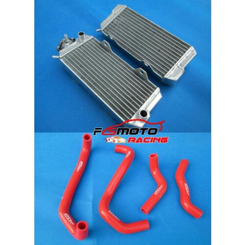 Aluminum racing radiator & silicone hose For Honda ATC 250R 85 86 1985 1986