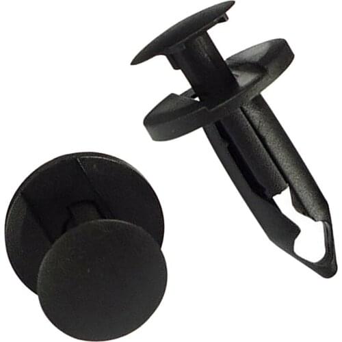 50x Auto Bumper Cover Fender Liner Clip Lower Deflector Retainer 8mm Push Fender Shield Clips For GMC For Ford