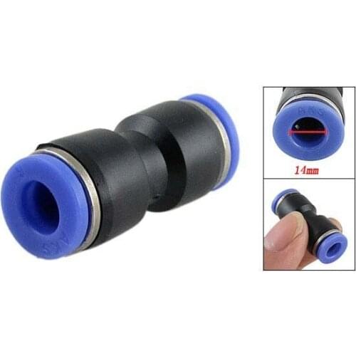 Free Shipping 100PCS/LOT 14mm to 14mm One Push In Quick Touch to Connect Union Fitting