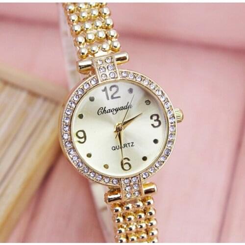 2018 new women ladies fashion dress quartz wristwatches hand catenary diamond watches electronic girls clock relog mujer jewelry