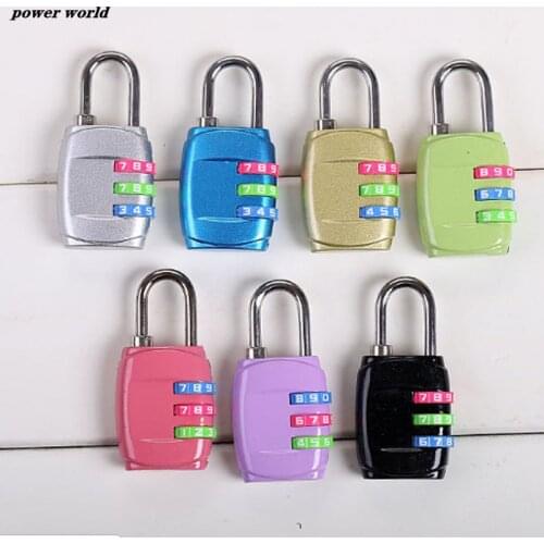 Zinc alloy luggage password padlock Combination Padlock Gym color wheel password lock