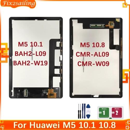 For 10.1" Huawei MediaPad M5 Lite LTE 10 BAH2-L09 BAH2-W19 Touch Screen Digitizer With Lcd Display Assembly 100%Tested