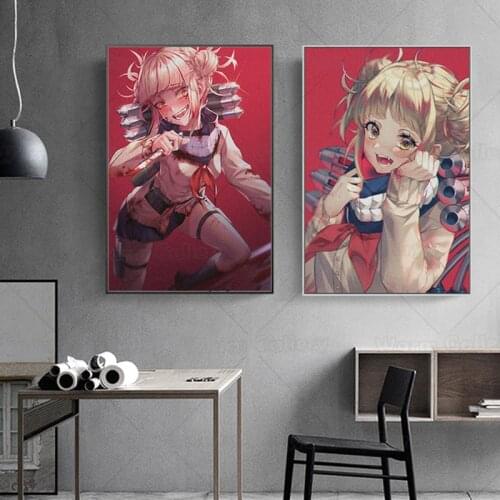 Canvas Modern Picture Home Himiko Toga Hero Academia Decor Painting Wall Art Prints Poster Modular Frame Living Room