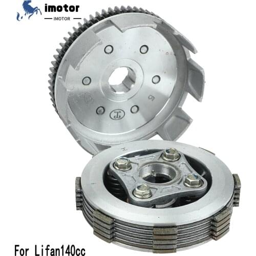 LF 5 Disc 67 Teeth Complete Manual Clutch Assembly Kit For Lifan 140cc 150cc Horizontal Engines Dirt Pit Bike Monkey Bike Parts