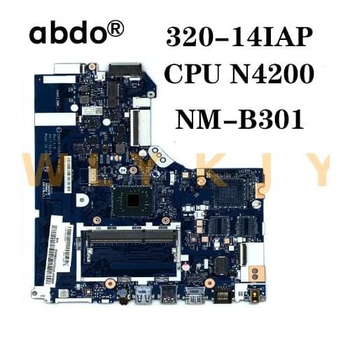 For Lenovo 320-14IAP notebook motherboard DG424/DG524 NM-B301 N4200 CPU DDR3L tested 100% working FRU 5B20P19720 5B20P19712
