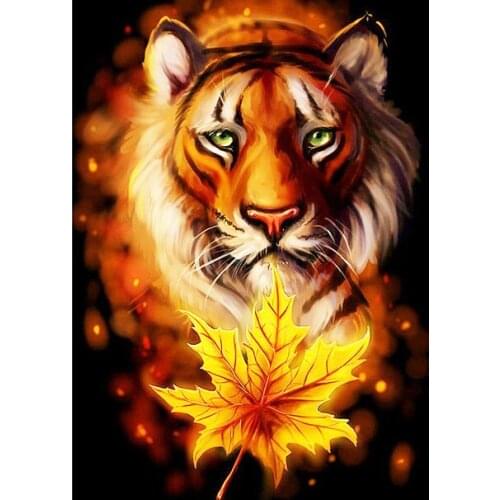 Diamond Painting Kits Tiger 5D DIY Diamond Embroidery Animals Full Round With AB Drill Rhinestone Mosaic Kit Home Decoration Art