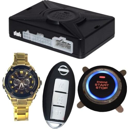 Drop Shipping KOL Cardot Watch Key Password Keypad Keyless Entry System Entrada Sin llave Push Start Stop Button Car