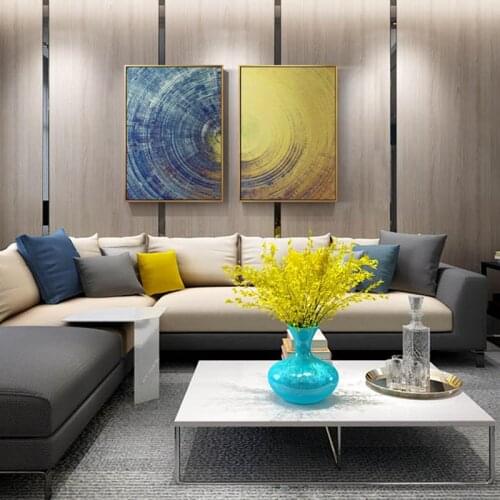 Nordic Abstract Geometric Landscape Canvas Painting Wall Art Nordic Posters and Prints Wall Pictures for Living Room Decoration