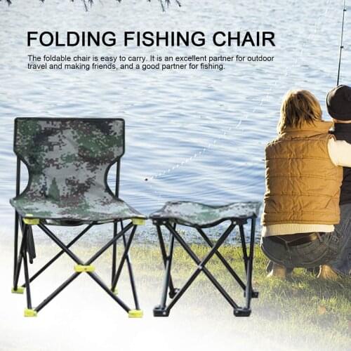Travel Folding Chair Outdoor Strong Camping Chair Portable Beach Hiking Picnic Seat Portable Fishing Tools Chair