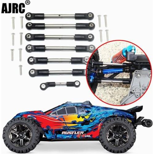 TRAXXAS RUSLTLER/SLASH LCG/F-150 RAPTOR/stainless steel bold type full car lever 3641/6742 Tie rod