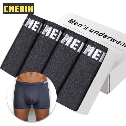 Boxer Mens Underwear Men Boxer Homme Underpants Nylon Man Boxer Solid Underpants Comfortable Brand Mens Shorts CM007