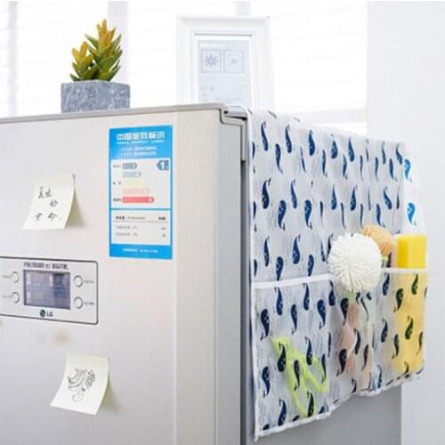 Waterproof Washing Machine Coat Dustproof Refrigerator Cover Tree Print Sun Dust Protection Case Household Accessories