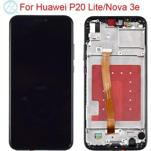 AAA High-quality LCD with frame for HUAWEI P20 Lite LCD screen for HUAWEI P20 Lite ANE-LX1 ANE-LX3 Nova 3e 2280 * 1080