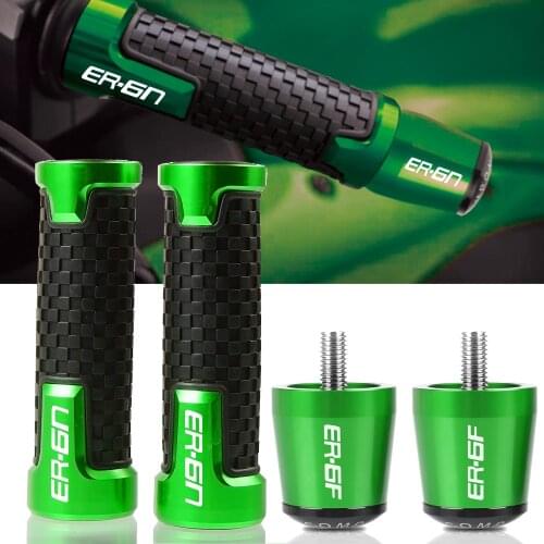 Motorcycle Handlebar Grips Ends Handle Bar Cap End Cap Plug For Kawasaki ER6N ER6F NINJA650 2012-2017 er6n 2021 2019 2020 2018