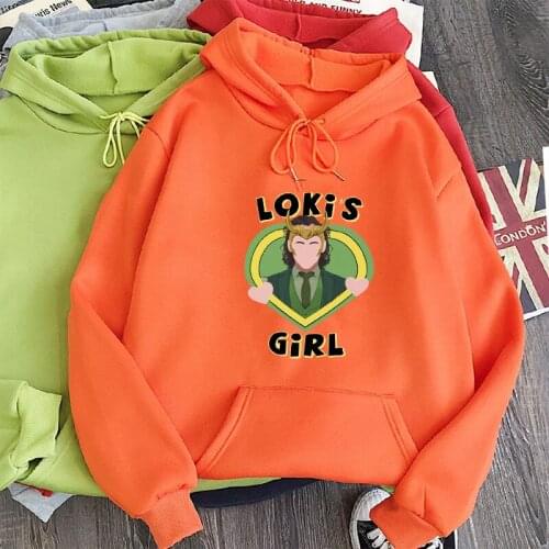 Loki Hooded Sweatshirt Women God of Mischief Woman Clothing Harajuku Pullover Tv Show Crewnck Sweatshirts Tracksuit Female