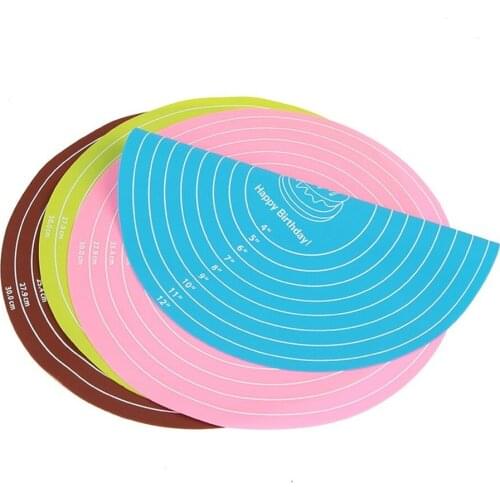 1pc 30CM Round Silicone Baking Mat Cake Dough Mat Placemat Cake Dough Pastry Pad Baking Accessories Kitchen Tools