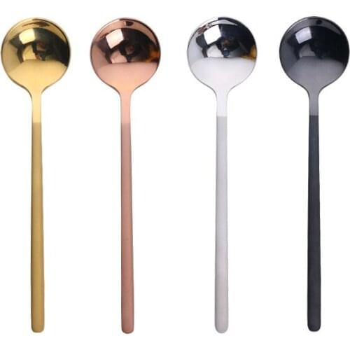 1 Pcs/Set Coffee Scoop 304 Stainless Steel Coffee Spoon With Long Handle Dessert Tea Spoon Set Kitchen Accessories