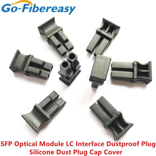 ROHS silica gel SFP transceiver dust plug cap cover /LC dual port plug/SFP dust cover