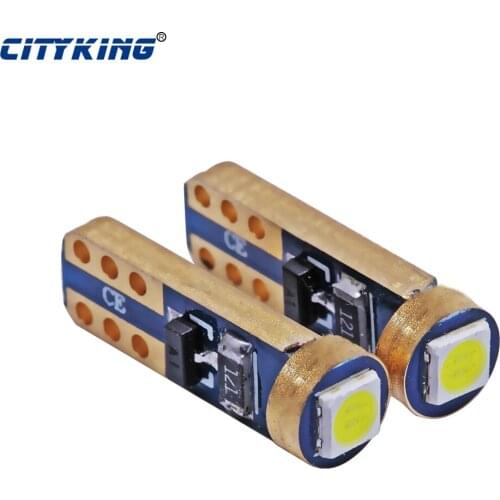 100 x Universal Led T5 W3W 3030 SMD t5 1led canbus Wedge Instrument Panel Speedometer Tacho Gauge Cluster Lamp Dash LED Bulb