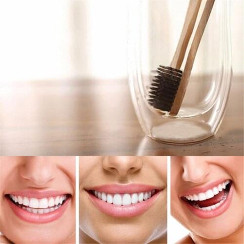 2pcs/Set Environmental Bamboo Toothbrush Oral Care Teeth Brush Eco Soft Natural Brush