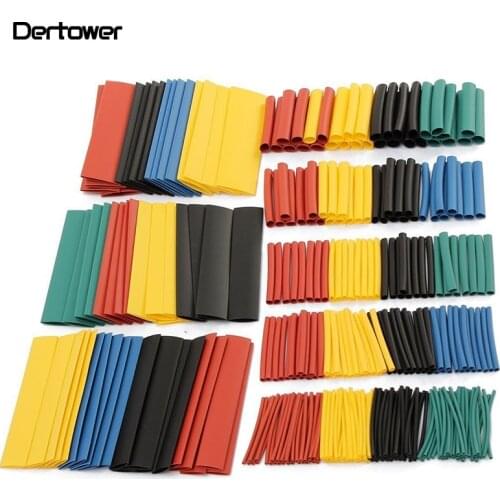 328Pcs/Lot Polyolefin Assorted Heat Shrink Tubing Insulation Shrinkable Tube Wrap Wire Cable Multicolor Tools