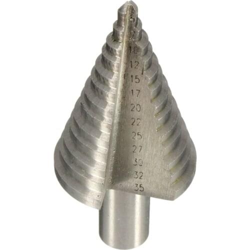 5-35mm 13 Steps Plating HSS Cone Drill Bit Titanium Hole Cutter Hex Shank Steel