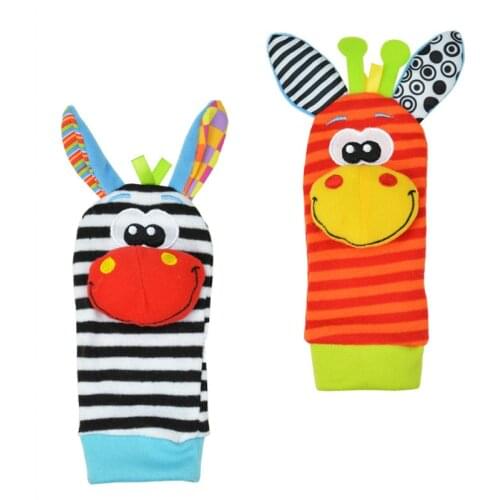 6 style Infant Baby Kids Socks rattle toys Foot Socks with sound 0~24 Months