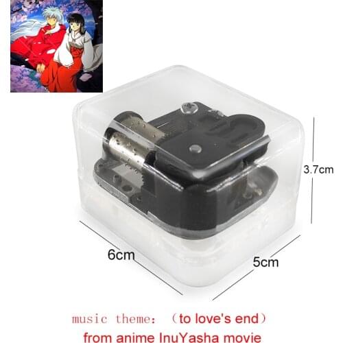 Acrylic Wind-up to loves end Affections Touching Across Time InuYasha Musical Box Box for Girl wife Christmas Birthday Gift