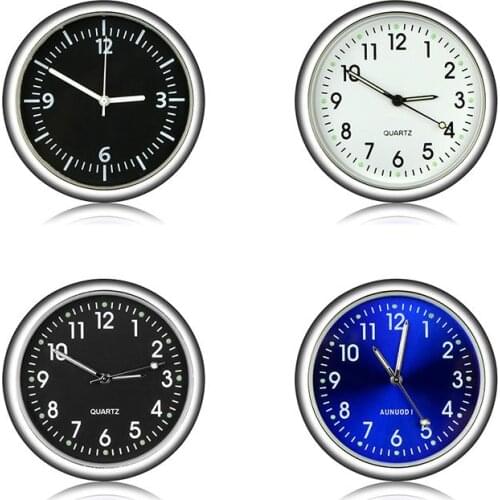 Car Ornament Automotive Clock Auto Watch Automobiles Interior Decoration Stick-On Clock Ornaments Accessories