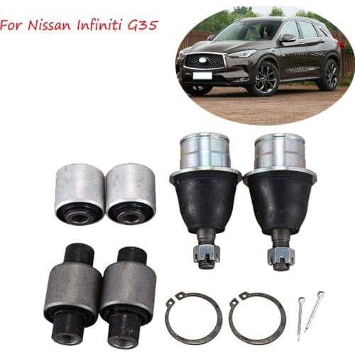 B215 U93 For Nissan Infiniti G35 2003 2004 2005 2006 -2007 2Wd 350Z Car Front Lower Control Arm Bushing Ball Joint Kit