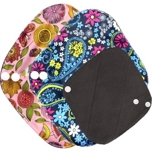 Free Shipping 1 PCS Health Feminine Hygiene Bamboo Panty Liner, Reusable Waterproof Menstrual Cloth Sanitary Pads 18*21cm