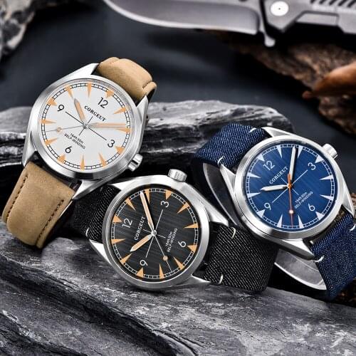Corgeut 41mm Men Watch Brand MIYOTA Wristwatch Sapphire Glass Watch Men Fashion Male Luxury Clock Automatic relogio masculino