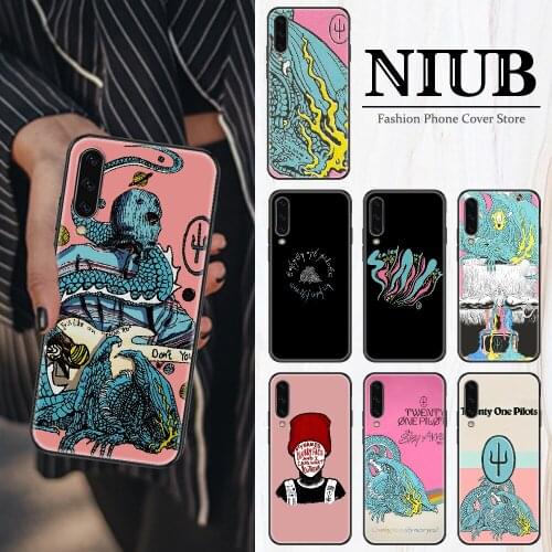 Twenty one pilots Band 21 Phone Case For Samsung Galaxy A10 A12 A20E A21S A30 A32 A40 A50 A51 A52 A70 A71 A72 A5 A6 A7 black