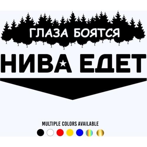 CK2257#24.7*15cm Eyes are afraid. Niva funny car sticker vinyl decal silver/black car auto stickers for car bumper window