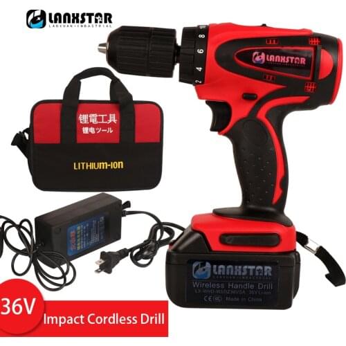 High Power Industrial 36V Charging Drill 13mm Wireless Electric Drill Strong Color Steel Drill Cordless Electric Screwdriver