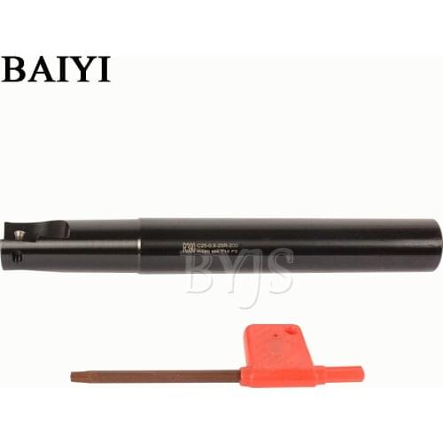 Milling cutter R390 C25-0.8R25-200 Indexable End Milling Holder Shank diameter 25mm length 200mm for insert R390 holder