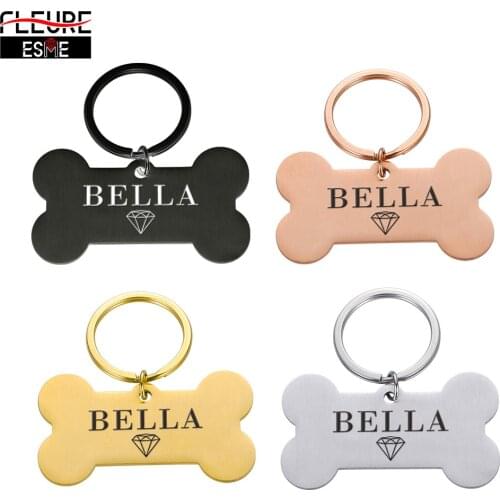 2021 New Cat Dog ID Tag Personalized Engraved Puppy Pet ID Name Address Phone Numer Collar Tag Pet Necklace Pendant Accessories