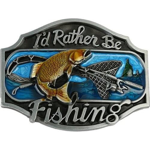 Indian Western Cowboy Flying Fish Metal Belt Buckle for Men Boys Business