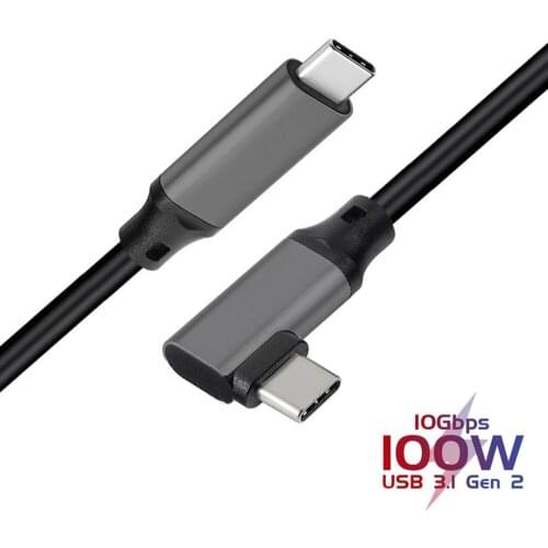 5M PD 5A Curved USB3.1 Type-C Male to Male Cable 4K @60Hz 10Gbps USB-C Gen 2 Cord For Macbook Pro Nintendo Oculus Quest 1 2 VR