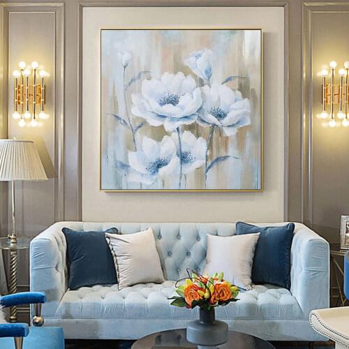 Peony Flower Picture Home Decor Nordic Wall Art Canvas Painting Posters and Prints Decoration Accessories for Bedroom Dorm Room