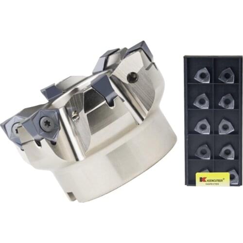 MFWN90050R/063R/080R/100R 90 degree double-sided hexagonal plane heavy cutting milling cutter disk with WNMU08 milling blade